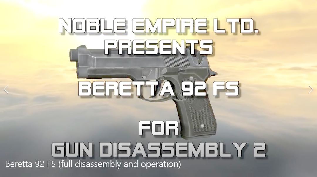 Beretta 92 FS (full disassembly and operation)