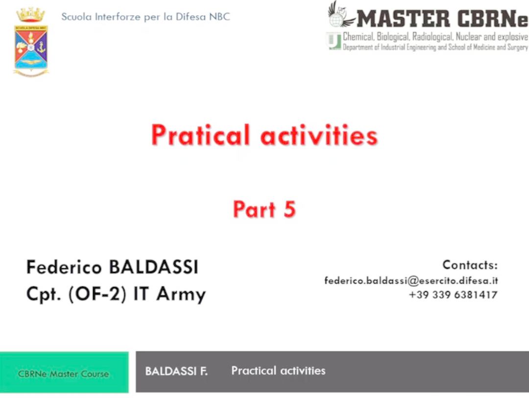 Part 5 - Practical activities