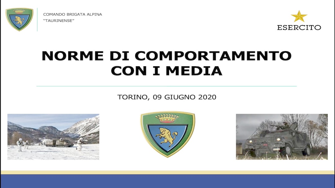 Norme di comportamento con i Media