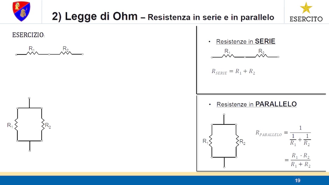 ELETTROTECNICA - Esercizio 1 - Resistenze serie parallelo