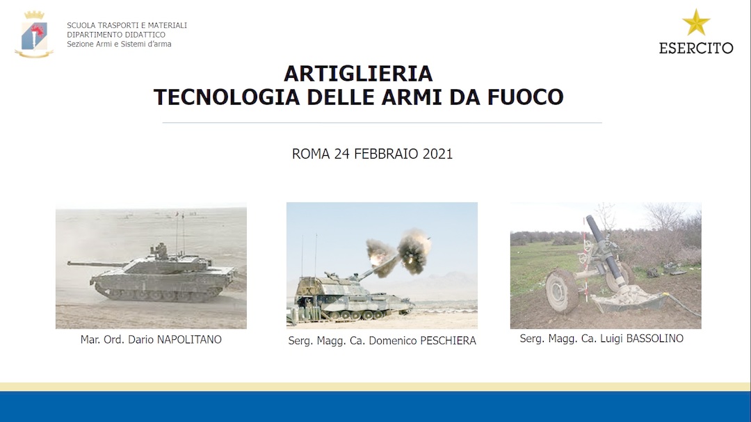 Tecnologia armi da fuoco lezione 3