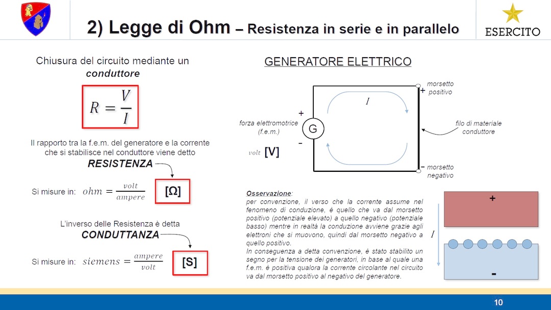 ELETTROTECNICA - Lezione 2 - legge di Ohm