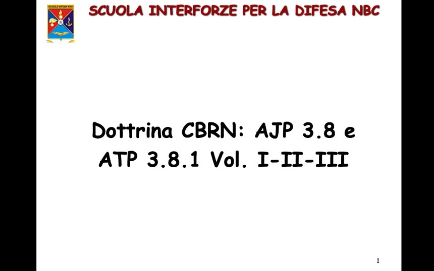 Dottrina CBRN - Audio