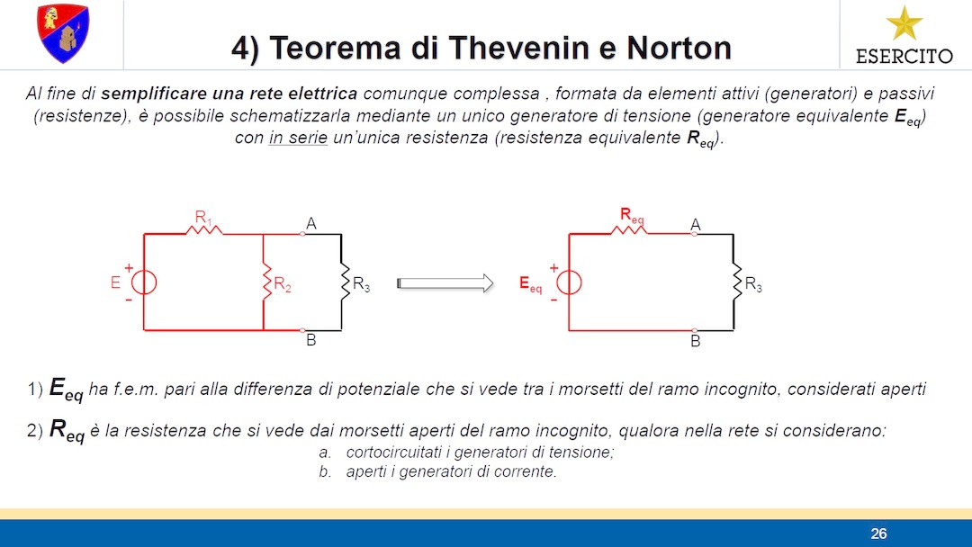 ELETTROTECNICA - Lezione 4 - Teorema di Thevenin e Norton