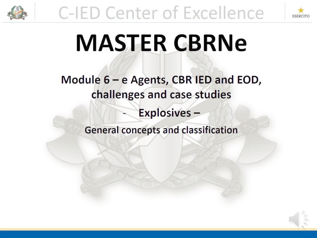 01 - Explosive general concepts and classification