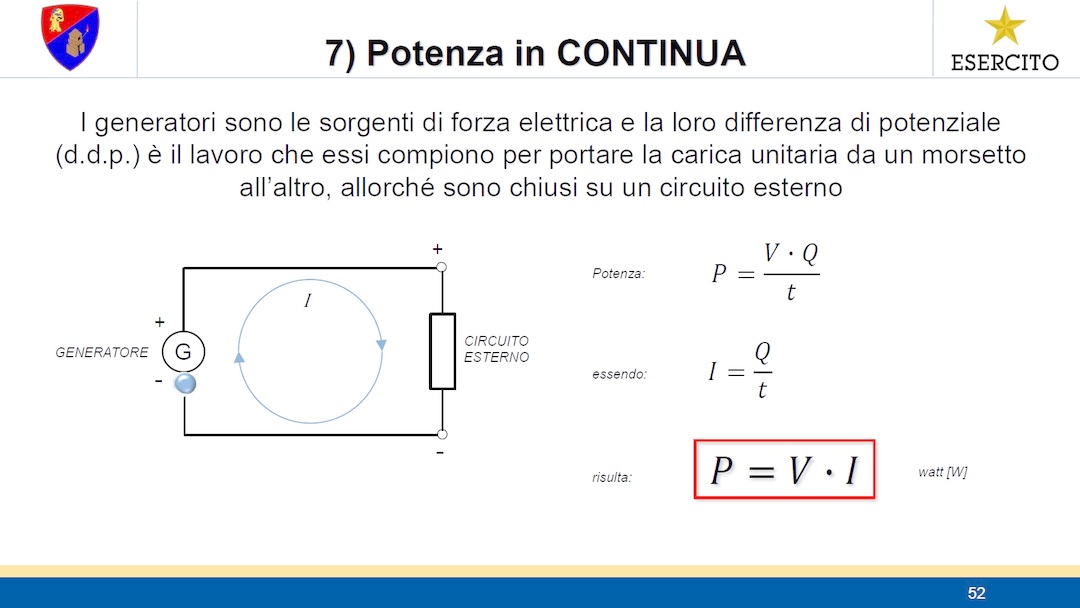 ELETTROTECNICA - Lezione 7 - Potenza in continua